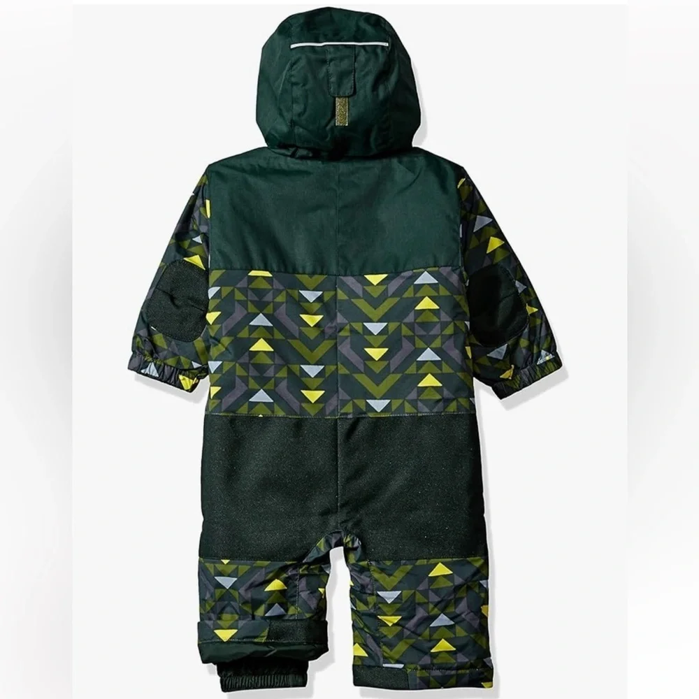 Columbia Green and Yellow Baby Snowsuit